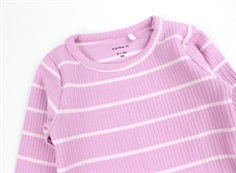 Name It pastel lavender stribet body